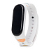 Ремешок - WB01 Xiaomi Mi Band 3/Mi Band 4 силикон (001) (white)