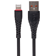 Кабель USB - Apple lightning SKYDOLPHIN S02L 15W 100см 3A  (black)
