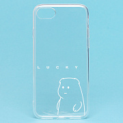 Чехол-накладка - SC196 для "Apple iPhone 7/iPhone 8/iPhone SE 2020" (004) (прозрачный)