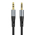 Кабель AUX (папа-папа) Hoco UPA22 silicone  100см   (black)