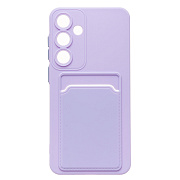 Чехол-накладка - SC337 с картхолдером для "Samsung Galaxy S25+" (light violet) (239028)
