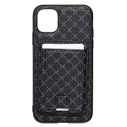 Чехол-накладка - SM022 SafeMag c картхолдером  для "Apple iPhone 11" (black)