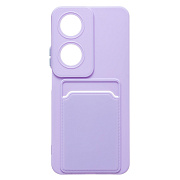Чехол-накладка - SC337 с картхолдером для "Honor X7b 5G" (light violet) (231291)