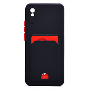 Чехол-накладка - SC315 с картхолдером для "Xiaomi Redmi 9A/Redmi 9i" (black)