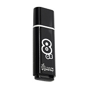 Флэш накопитель USB  8 Гб Smart Buy Glossy (black) 