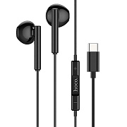 Проводные наушники с микрофоном вкладыши Hoco M65 Special sound Type-C  (black)