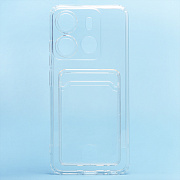 Чехол-накладка - SC276 с картхолдером для "TECNO Spark Go 2023" (transparent)