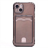 Чехол-накладка - SC276 с картхолдером для "Apple iPhone 13" (black)