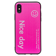 Чехол-накладка - SC201 для "Apple iPhone X/iPhone XS" (pink)