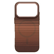 Чехол-накладка Luxo Creative PC для "Apple iPhone 17 Pro/18 Pro" (145) (brown/orange)