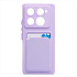 Чехол-накладка - SC337 с картхолдером для "Infinix Note 40 Pro 4G" (light violet) (230698)