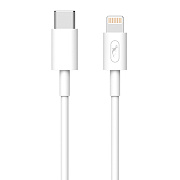 Кабель Type-C - Apple lightning SKYDOLPHIN S57L  100см 3A  (white)