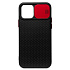 Чехол-накладка - SC193 для "Apple iPhone 12/iPhone 12 Pro" (black/red)