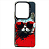 Чехол-накладка - PC094 для "Infinix Hot 40 Pro" (кот) (transparent/black) (233818)