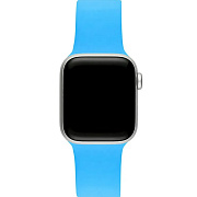 Ремешок - ApW Sport Band Apple Watch 38/40/41 mm силикон на кнопке (L) (light blue)