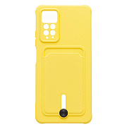 Чехол-накладка - SC304 с картхолдером для "Xiaomi Redmi Note 11 Pro 4G Global/Redmi Note 11 Pro 5G Global" (yellow)