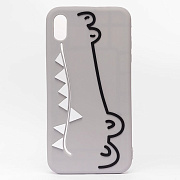 Чехол-накладка - SC153 для "Apple iPhone XS Max" (grey) ..