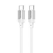 Кабель Type-C - Type-C Borofone BX108 PD 60W 100см 3A  (white)