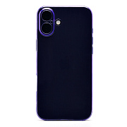 Чехол-накладка - SC344 для "Apple iPhone 16 Plus" (transparent/violet) (236524)