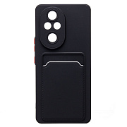 Чехол-накладка - SC337 с картхолдером для "Honor 200 Pro" (black) (233719)