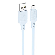 Кабель USB - micro USB Borofone BX115 Lotto 12W 100см 2,4A  (blue)