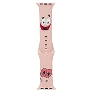 Ремешок - ApW01 Apple Watch 38/40/41 mm силикон (017) (pink)