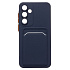 Чехол-накладка - SC337 с картхолдером для "Samsung Galaxy A55" (dark blue) (228815)