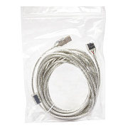 Кабель-удлинитель USB Glossar 7,5W 500см 1,5A  (silver)
