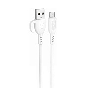 Кабель USB - micro USB Borofone BX91  100см 2,4A  (white)