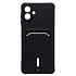 Чехол-накладка - SC304 с картхолдером для "Samsung Galaxy A07 4G" (black) (241630)