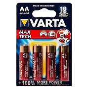 Батарейка AA Varta LR6 MAX TECH (4-BL) (80/400)