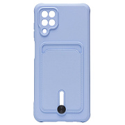 Чехол-накладка - SC304 с картхолдером для "Samsung SM-A125 Galaxy A12" (light violet) (208710)