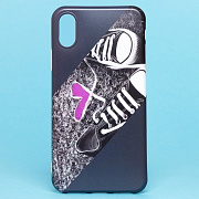 Чехол-накладка - SC185 для "Apple iPhone XR" (001) (black/purple)