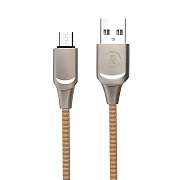 Кабель USB - micro USB RockBox RC-M02 7,5W 100см 1,5A  (gold)