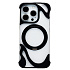 Чехол-накладка - SMZ08 Glassy SafeMag для "Apple iPhone 16 Pro" (black)
