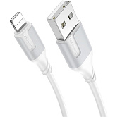 Кабель USB - Apple lightning Borofone BX101 Creator  100см 2,4A  (white)