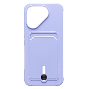 Чехол-накладка - SC304 с картхолдером для "Tecno Pova 7 Pro 5G" (light violet) (241465)