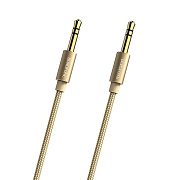 Кабель AUX (папа-папа) Borofone BL3  100см   (gold)