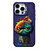 Чехол-накладка - SC335 для "Apple iPhone 15 Pro Max"  (кот) (violet) (227021)