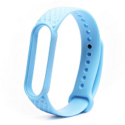 Ремешок - WB08 Xiaomi Mi Band 5/Mi Band 6 силикон на кнопке (регулируемый) (light blue)