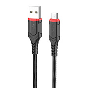 Кабель USB - micro USB Borofone BX67 12W 100см 2,4A  (black)