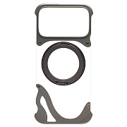 Чехол-накладка - Z-08 Glassy SafeMag для "Apple iPhone 17 Pro Max" (silver) (243145)