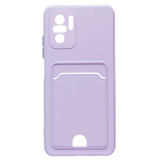 Чехол-накладка - SC315 с картхолдером для "Xiaomi Poco M5s" (light violet) (214424)