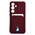 Чехол-накладка - SC304 с картхолдером для "Samsung Galaxy S25" (bordo) (239003)