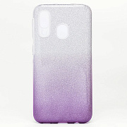 Чехол-накладка - SC097 Gradient для "Samsung SM-A405 Galaxy A40" (purple/silver)