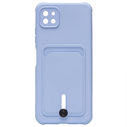Чехол-накладка - SC304 с картхолдером для "Samsung SM-A226 Galaxy A22s 5G" (light violet) (208724)