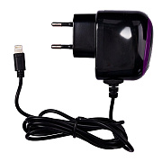 ЗУ Сетевое Brera Classic вилка 2A/10W (Lightning) (black/purple)