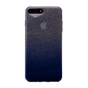 Чехол-накладка - Glamour для "Apple iPhone 7 Plus/iPhone 8 Plus" (blue/silver)
