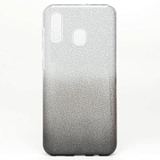 Чехол-накладка - SC097 Gradient для "Samsung SM-A205 Galaxy A20/SM-A305 Galaxy A30" (black/silver)