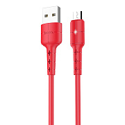 Кабель USB - micro USB Hoco X30 Star  120см 2A  (red)